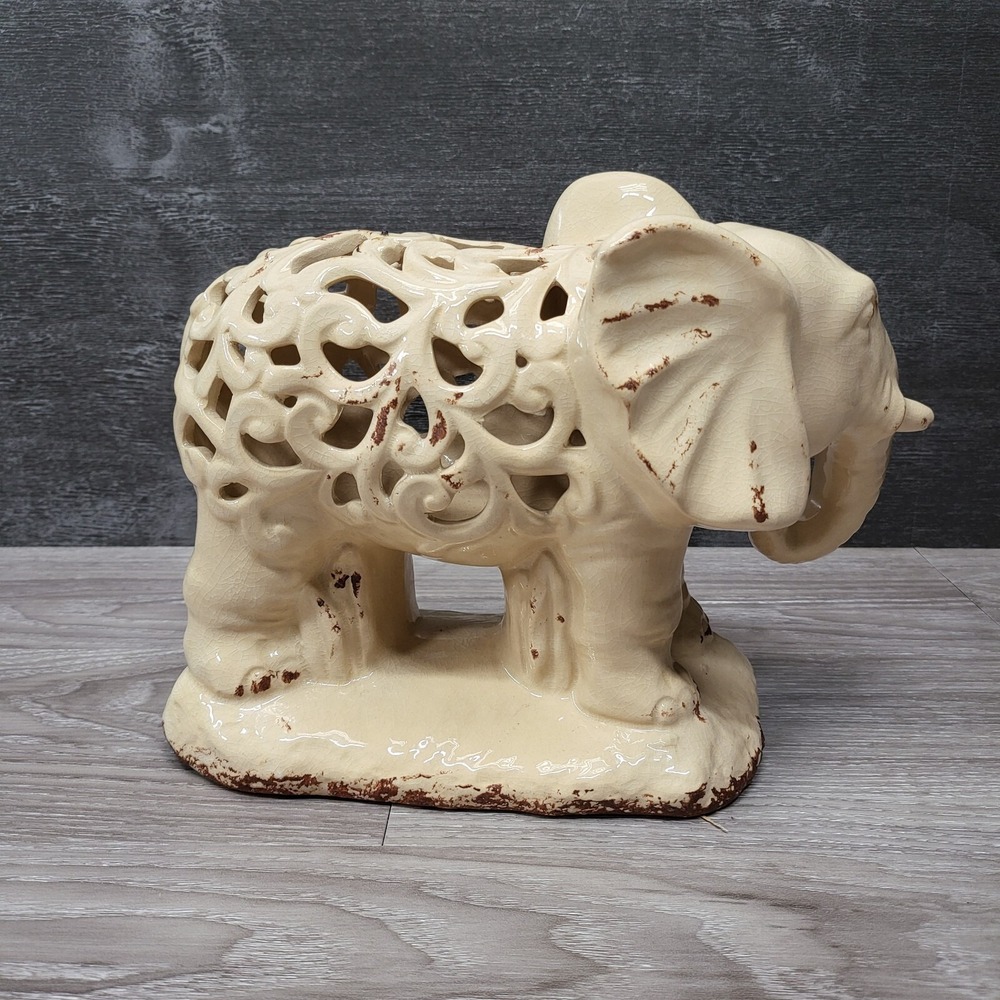 Elephant Statue Home Decor Ceramic Absolutely Beautiful 😍 - Picture 3 of 8